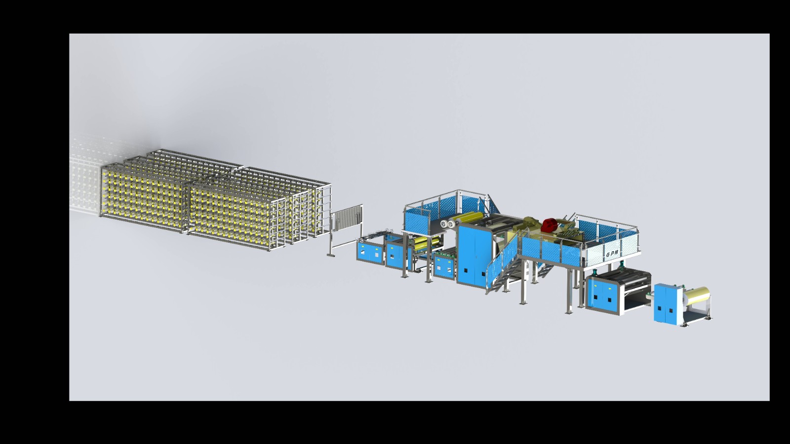 連續(xù)超高分子量聚乙烯纖維增強UD無緯布生產(chǎn)線(用于防彈裝備)